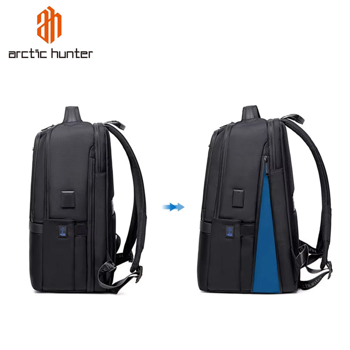 Arctic Hunter High-end Business Backpack | Can Expand Large-Capacity | Business Travel Computer Bag | Waterproof | Multi-functional -B00477 -BUILDMATE-