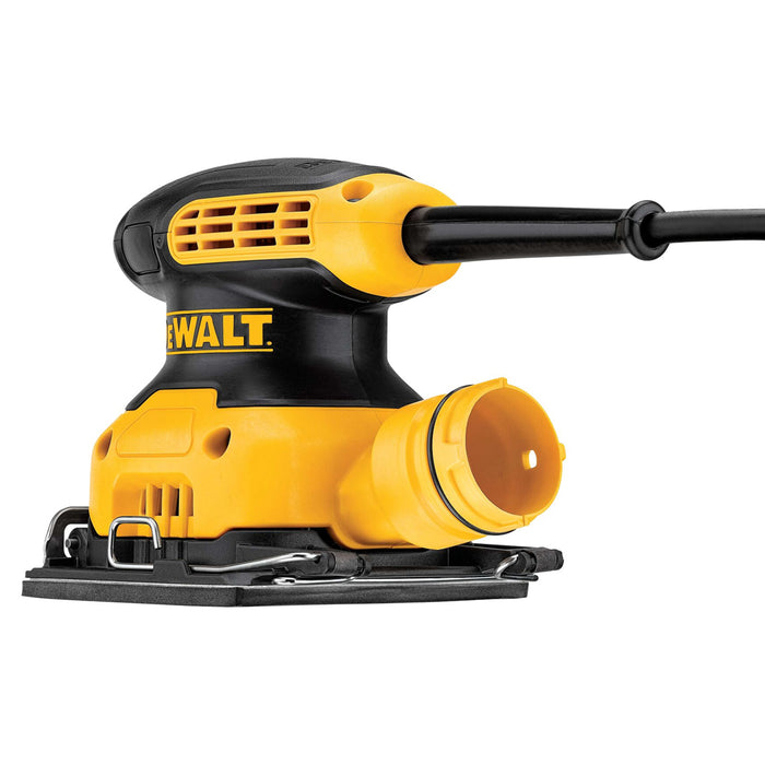 BUILDMATE x DEWALT 230W 1/4 Sheet Orbital Sander | 14,000 OPM, 1.6mm Orbit, Dust Bag DWE6411-B1