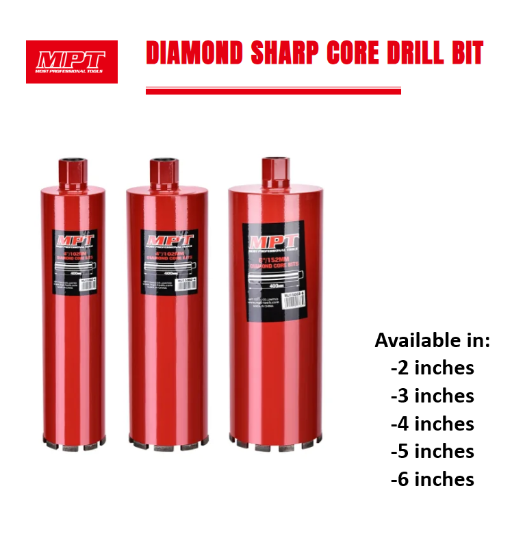 MPT Diamond Sharp Core Drill Bits 2