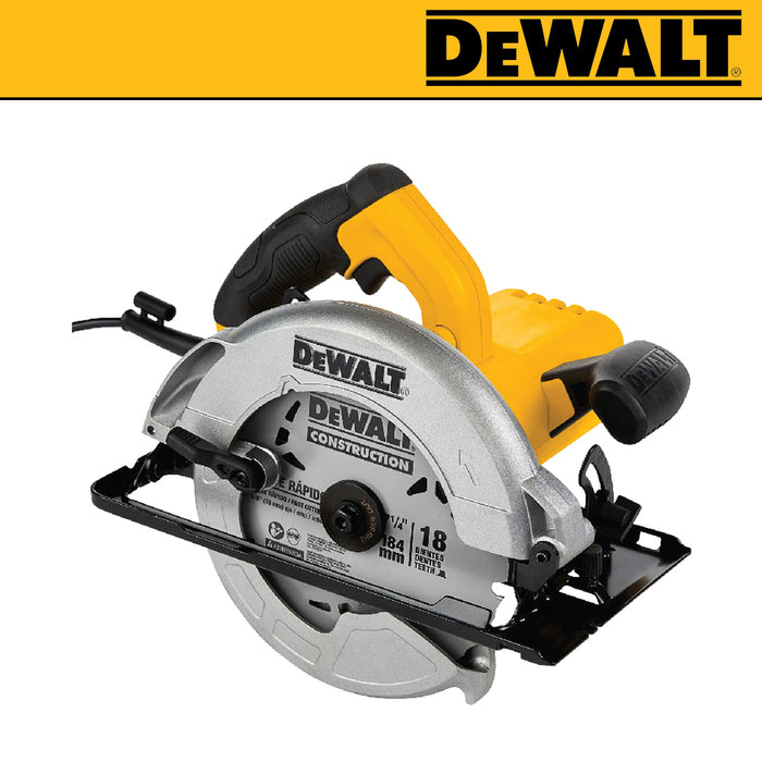 BUILDMATE x DEWALT 1200W 184mm Circular Saw | 5,500 RPM, 65mm Cut Depth, Steel Base  DWE5615-B1