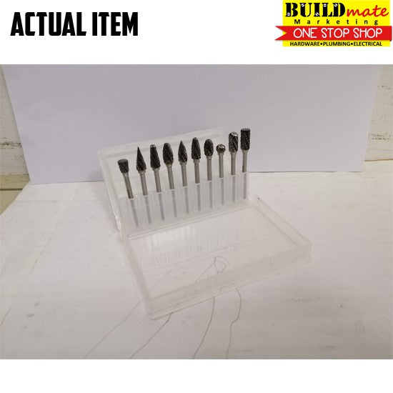 HOYOMA 10PCS Carbide Rotary File Set H-CR01 •BUILDMATE• HYMA