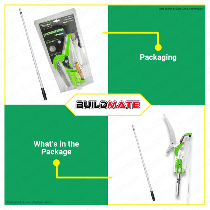 HOYOMA JAPAN Telescopic Plant Branch Tree Pruner Cutter Saw HT-TPEH3 •BUILDMATE•