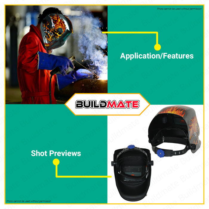 MAILTANK 2in1 Solar Auto Darkening Welding & Grinding Helmet SH91
