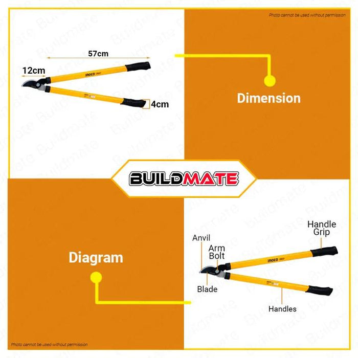 BUILDMATE Ingco Lopper Shears Scissor 27" | 29" | 30" Inch Tree Branch Nipper Tools SOLD PER PIECE - IHT