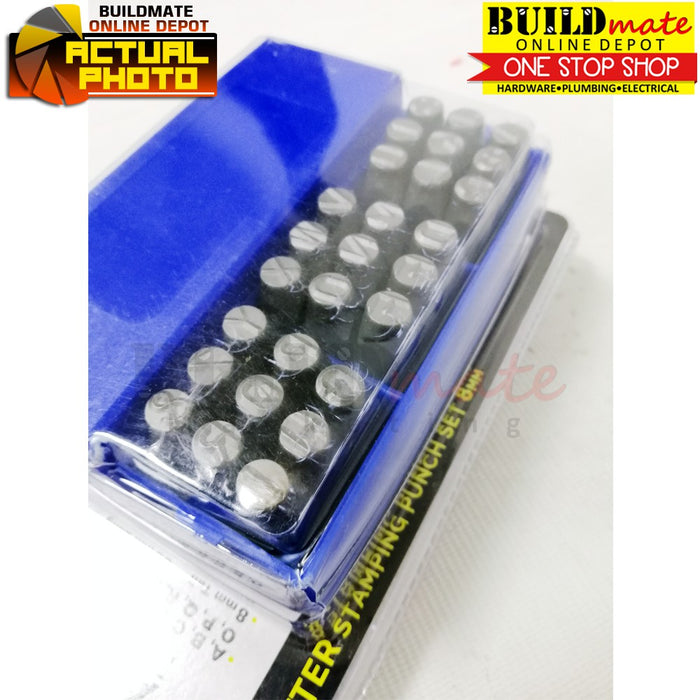 BUILDMATE Ameriman 27PCS/SET Letter Stamping Punch 3MM | 5MM | 8MM Alphabet Stamp Steel Craft Die