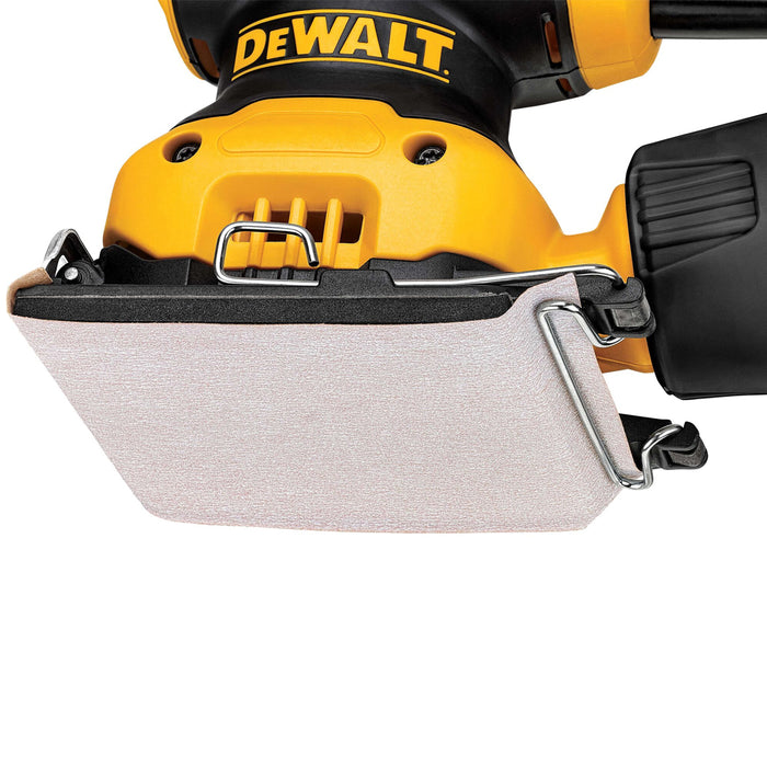 BUILDMATE x DEWALT 230W 1/4 Sheet Orbital Sander | 14,000 OPM, 1.6mm Orbit, Dust Bag DWE6411-B1