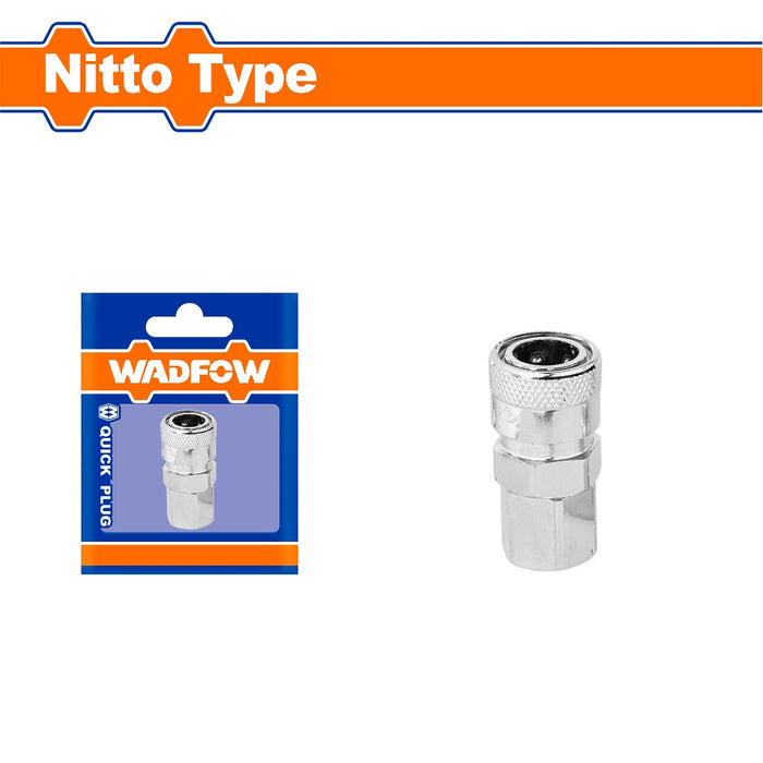 BUILDMATE Wadfow 1/4" Inch Air Quick Coupler Male | Female [SOLD PER PIECE] Quick Plug Connector Pipe Air Compressor Air Hose Fittings Coupling Plug WQP0953 | WQP0973 • WHT