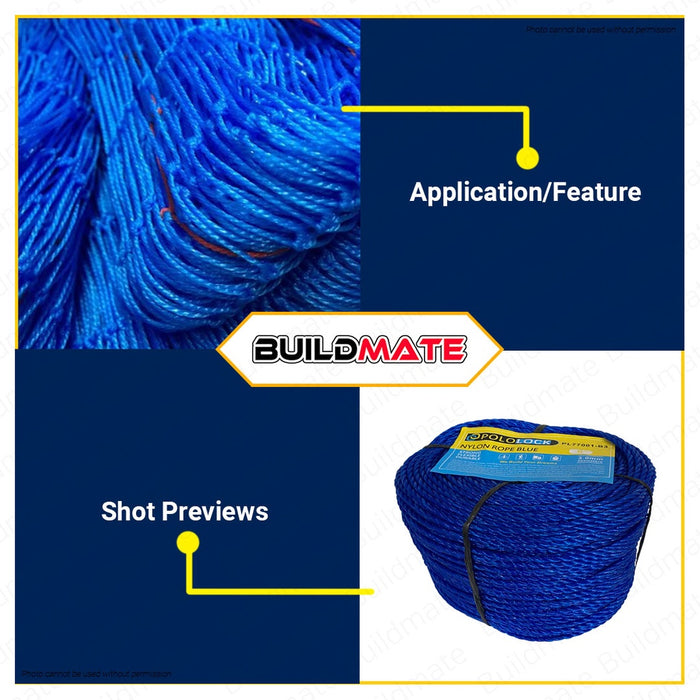 Nylon Rope 200m 3mm # 6 HIGH QUALITY RANDOM COLOR PL77001-03 •BUILDMATE•