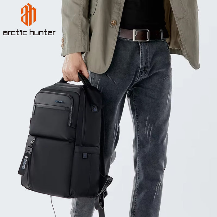 Arctic Hunter 15.6" Laptop Travel Business Backpacks | Large Capacity | School Student Bag | Male Luxury Luggage | Tote Bags -B00477 -BUILDMATE