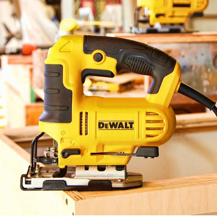BUILDMATE x DEWALT 650W Portable Jigsaw | 500–3200 SPM, 20mm Stroke, 45° Bevel, 85mm Wood Cut DWE349-B1