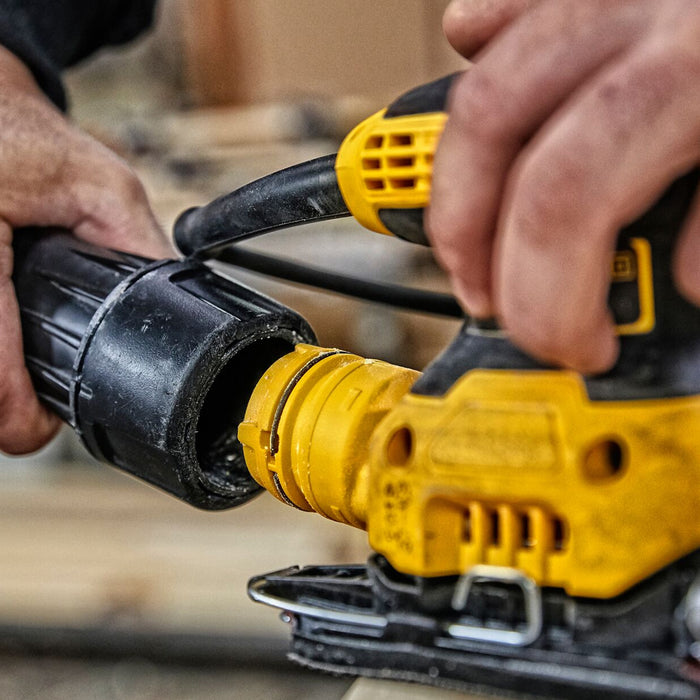 BUILDMATE x DEWALT 230W 1/4 Sheet Orbital Sander | 14,000 OPM, 1.6mm Orbit, Dust Bag DWE6411-B1