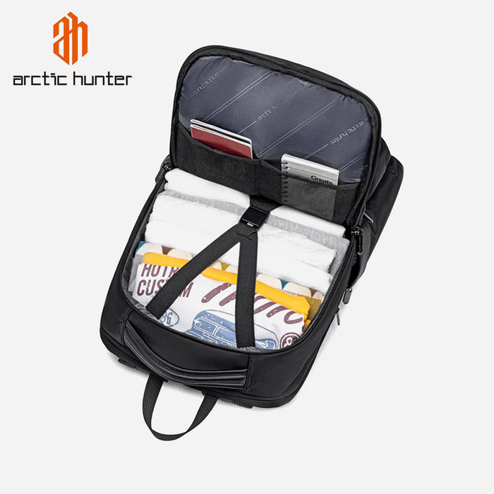 Arctic Hunter 15.6 Inches Laptop Backpack | Water Resistant | Polyester Fabric - B00807-BLK -BUILDMATE-
