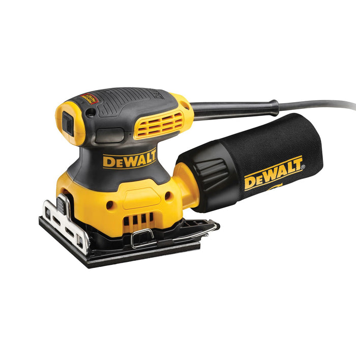 BUILDMATE x DEWALT 230W 1/4 Sheet Orbital Sander | 14,000 OPM, 1.6mm Orbit, Dust Bag DWE6411-B1