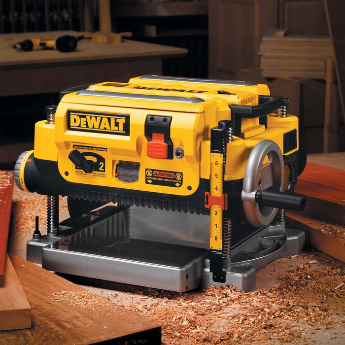 BUILDMATE x DEWALT 1800W 13" Thickness Planer | 3-Blade, 3mm DOC, Heavy-Duty Bench Tool DW735-B1