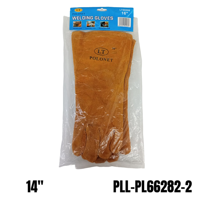 BUILDMATE x POLOLOCK Welding Gloves 10.5” / 14” / 16” / 18” – Heat-Resistant Leather Gloves for Gas, Electric & Arc Welding Protection