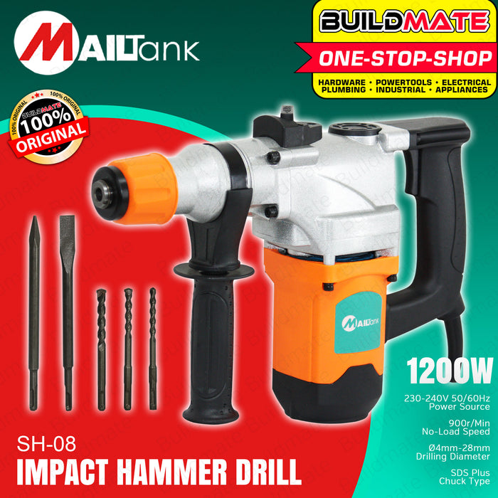 MAILTANK Rotary Hammer Drill 1200W SH08 •BUILDMATE•
