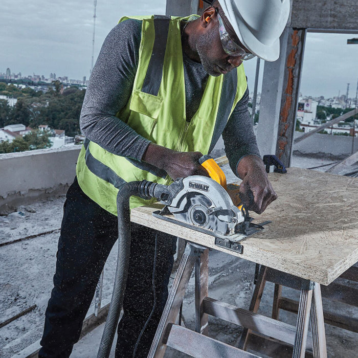 BUILDMATE x DEWALT 1200W 184mm Circular Saw | 5,500 RPM, 65mm Cut Depth, Steel Base  DWE5615-B1