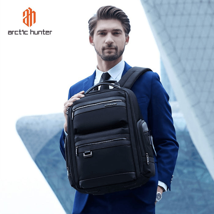 Arctic Hunter Premium Business Travel Backpack | Light Weight | 15.6″ Laptop Fittable | Water Repellant Material -B00682 -BUILDMATE-