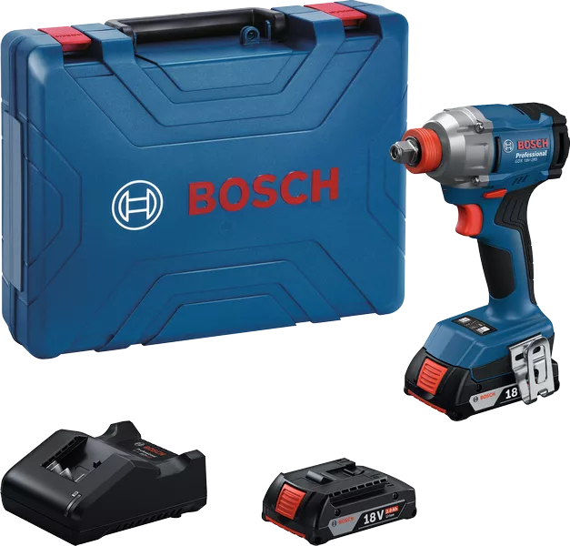 BOSCH 2in1 Cordless Impact Wrench Driver 285Nm 1/2, 1/4 GDX 18V-285 SOLO & SET BLC