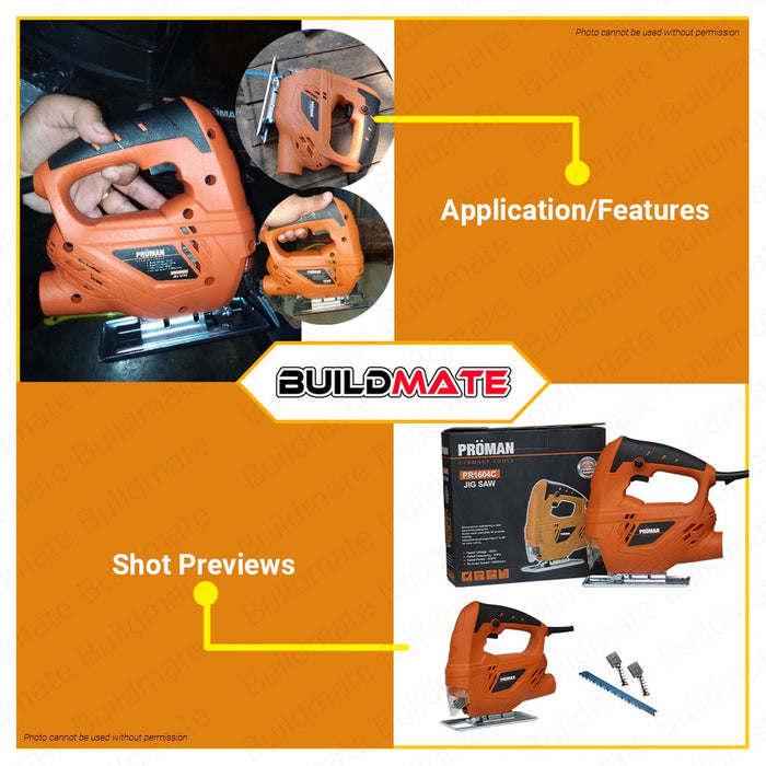 JR KAWASAKI | PROMAN Variable Speed Electric Jigsaw 500W 4326M With 1pc Jigsaw Blade •BUILDMATE•