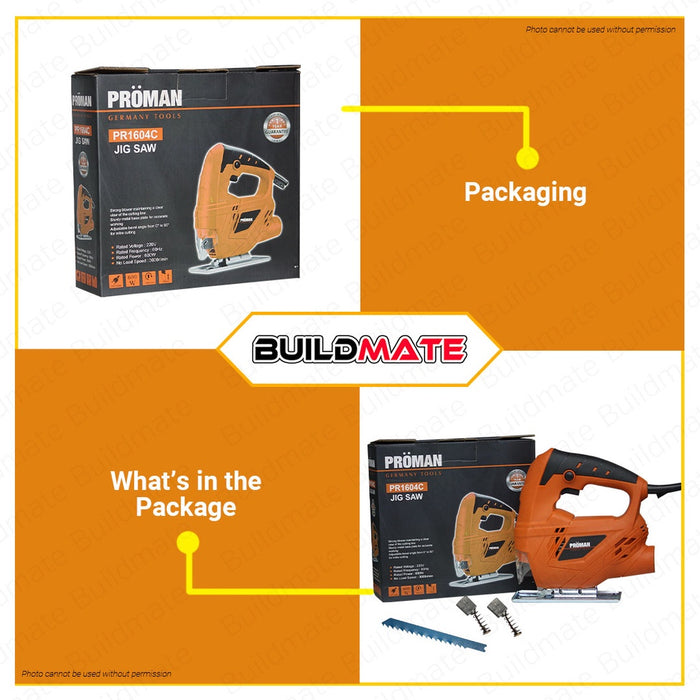 JR KAWASAKI | PROMAN Variable Speed Electric Jigsaw 500W 4326M With 1pc Jigsaw Blade •BUILDMATE•