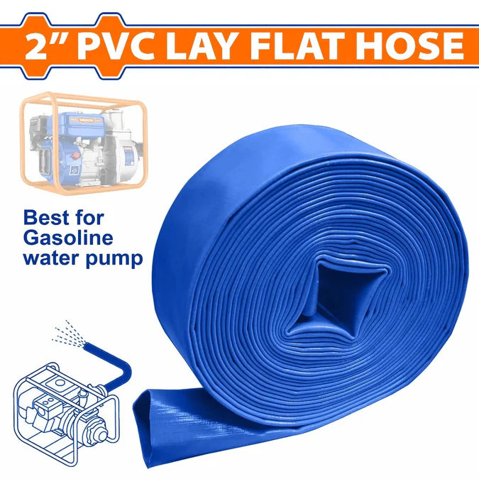WADFOW 2-Inch PVC Lay Flat Hose For Motor Pumps 100mm WPFH0210 WHT