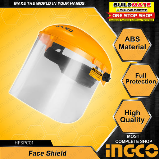 INGCO Face Shield Protector HFSPC01 •BUILDMATE• IHT