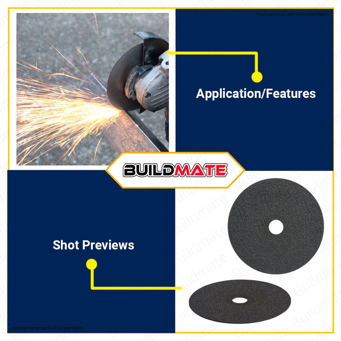 FUJIMA Cutting Disc Wheel for Steel 4" Inch for Angle Grinder Cutting Wheel Disc Blade •BUILDMATE•