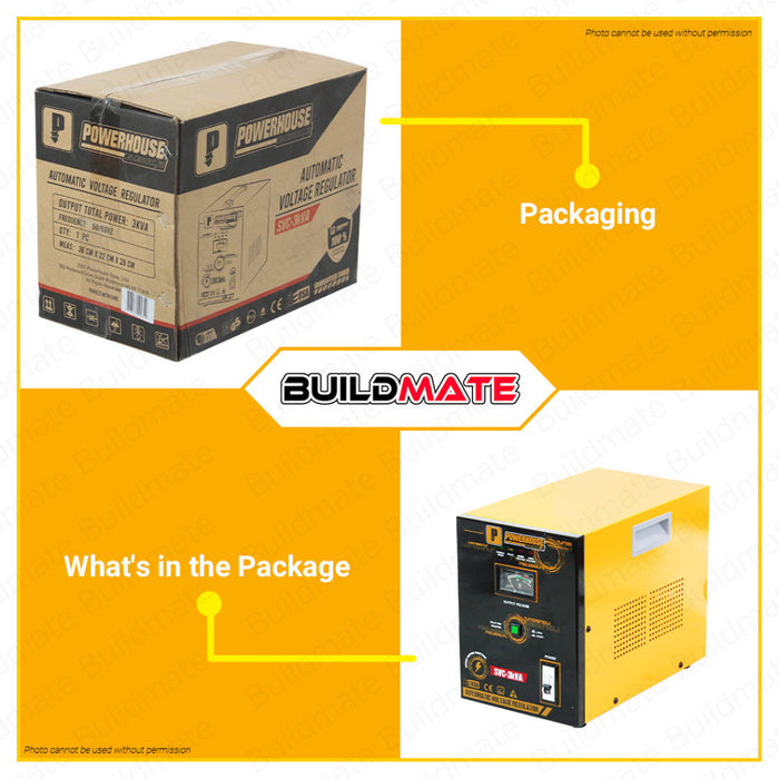 BUILDMATE Powerhouse Electric Automatic Voltage Regulator 2KVA | 3KVA | 5KVA | 10KVA SERVO MOTOR PHE