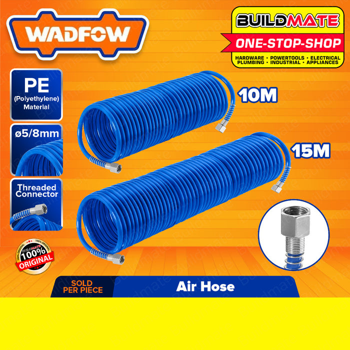 BUILDMATE Wadfow Air Hose 10M | 15M Breathing Air Compressor Hose Tube with Threaded Connector • WHT