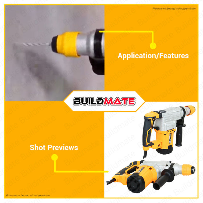 BUILDMATE Ingco SDS Rotary Hammer 1050W | 1500W Electric Drill Chipping Gun Concrete Breaker • IPT