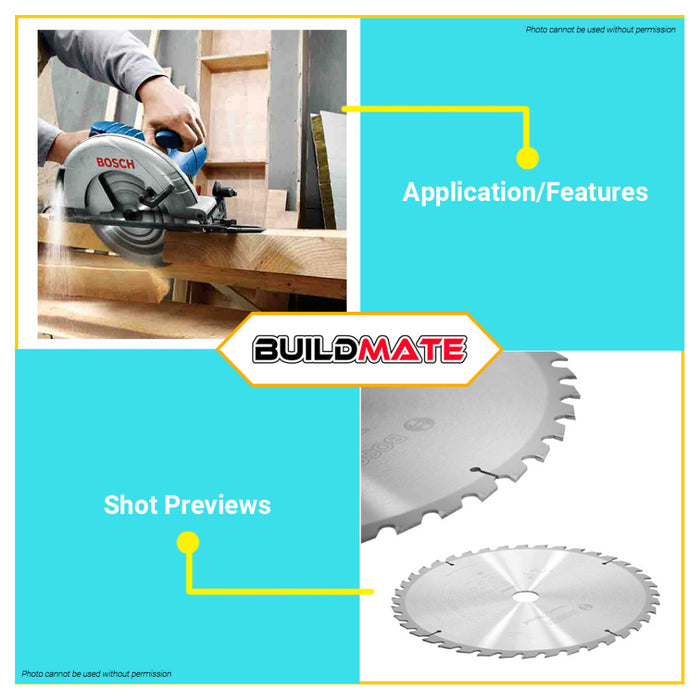 BUILDMATE Bosch Circular Saw Blade Wheel 9-1/4" 60T | 80T Standard for Wood Blade Saw Blades • BAX