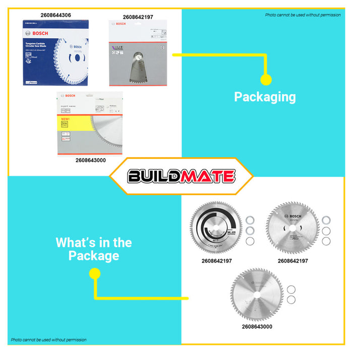 BUILDMATE Bosch Circular Saw Blade Wheel 9-1/4" 60T | 80T Standard for Wood Blade Saw Blades • BAX