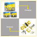 BUILDMATE Pololock Tubular Knobset Entrance Doorknob Keyed Entry Door Lock Twist Type w/ Key PL88025
