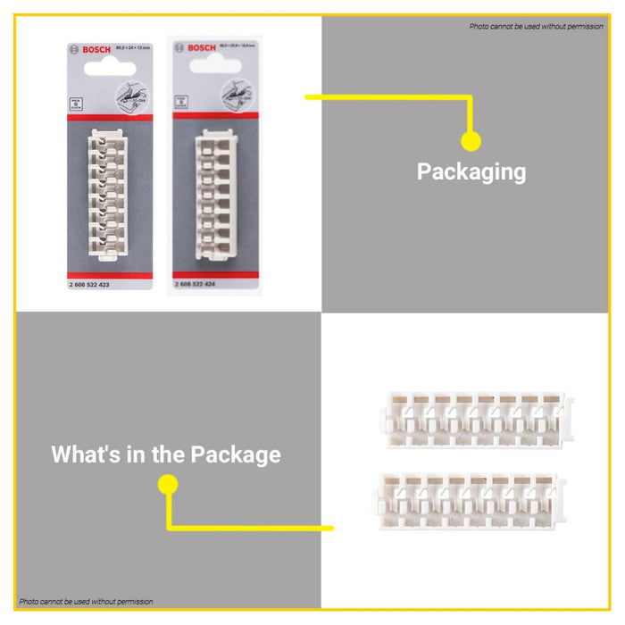 BUILDMATE Bosch 8 Slot Pick and Click Storage Plastic Case Bit Holder Insert / Power & Hex Bits BAX