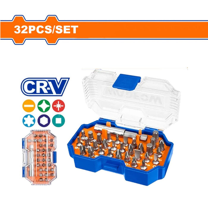 BUILDMATE Wadfow 32Pcs/Set Screwdriver Bit Set 25MM WBS3B32 - WHT ...