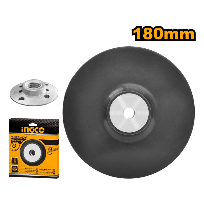 BUILDMATE Ingco 7" Inch Wool Polishing Bonnet / Polishing Pad with Flange for Angle Polisher 180mm APB0111801 APP0201801 - IHT