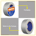 BUILDMATE Wadfow 25M x 48MM Duct Tape Adhesive Tape Office Grey Duct Tape for Ductwork WVT2H12 - WHT