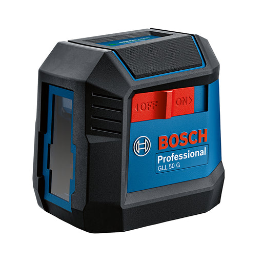 BUILDMATE Bosch Line Laser Level Self Leveling Green Dual Power Measuring Tool w/ Pouch GLL 50 G BMT