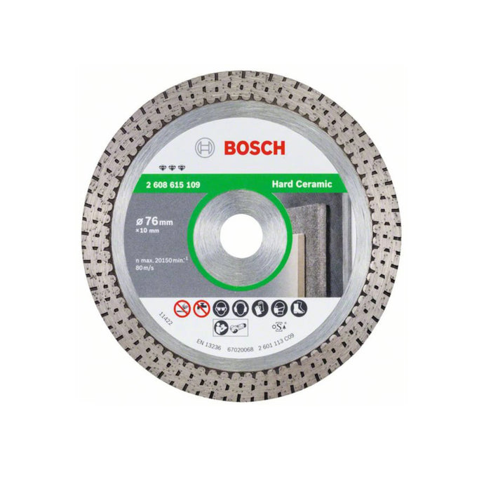 BUILDMATE Bosch 76MM Diamond Cutting Disc Blade Best for Hard Ceramic Tile Turbo 2608615109 - BAX