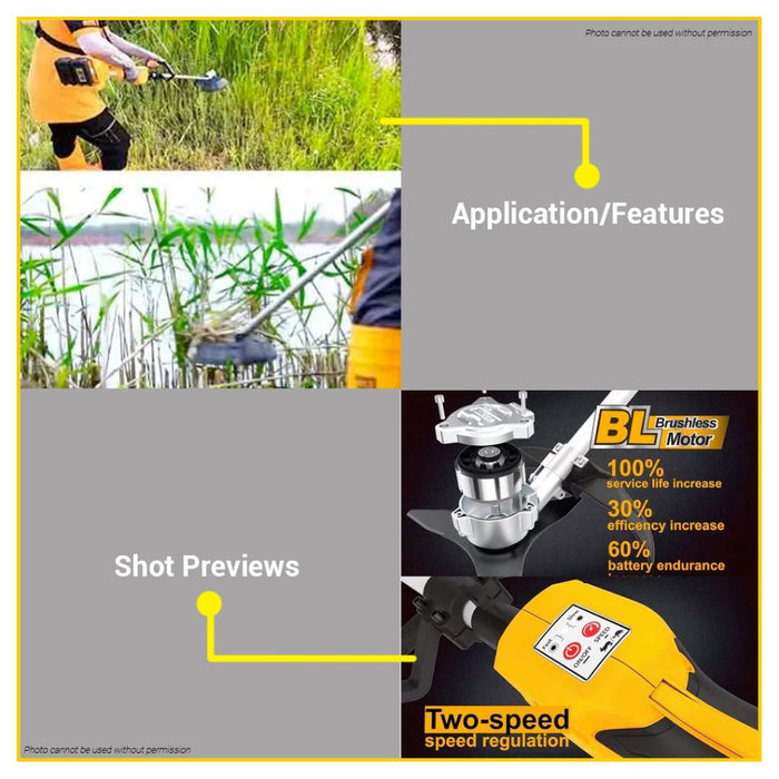 BUILDMATE Ingco 40V Li-Ion Cordless String Trimmer and Brush Cutter SET CSTLI200285 / CSTLI20028 - IPT