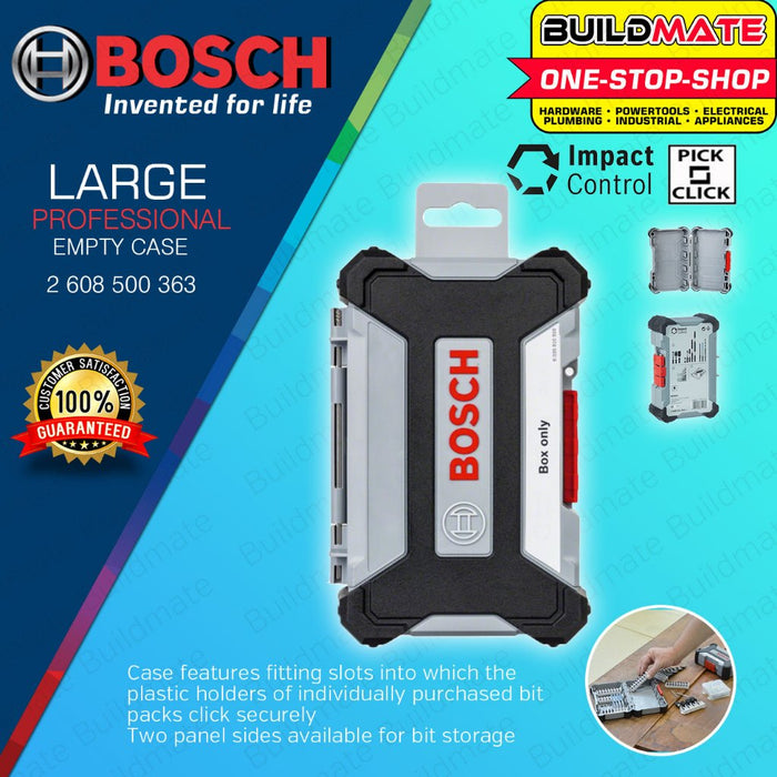BUILDMATE Bosch Empty Case MEDIUM | LARGE Toolbox Organizer Storage for Screwdriver Drill Bits - BAX
