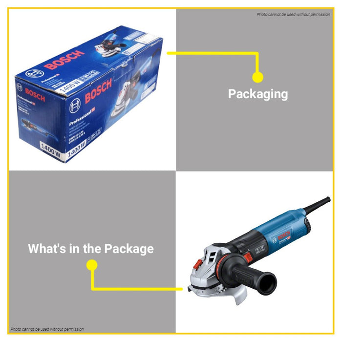 BUILDMATE Bosch 5" Inch 1400W Electric Angle Grinder Grinding Machine Wood Cutting GWS 14-125 S BPT