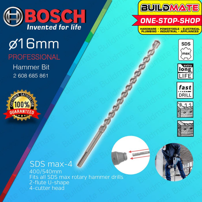 BUILDMATE Bosch SDS MAX-4 Rotary Hammer Drill Bit 16MM 25MM for