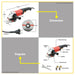 BUILDMATE Ken 1240W 150mm Industrial Big Electric Angle Grinder Cutting Machine for Wood Metal 9950D
