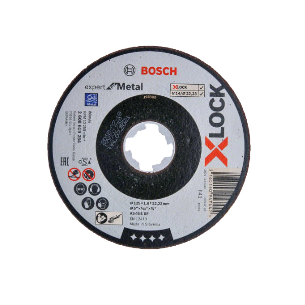 BUILDMATE Bosch 5" Inch 125MM X-LOCK Cutting Disc Blade Expert for Metal Cutter 2608619254 - BAX