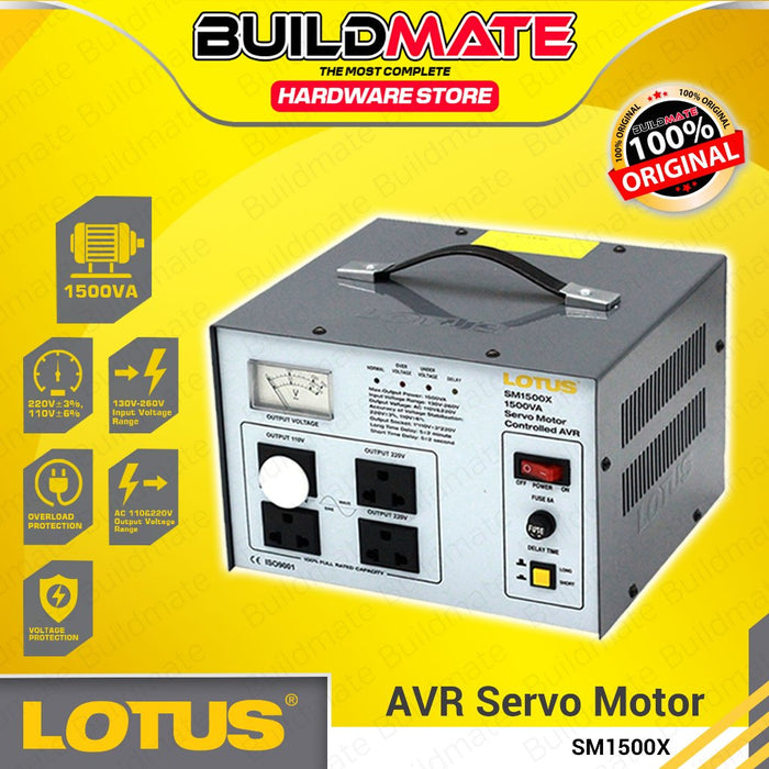 BUILDMATE Lotus AVR Servo Motor Type Control 500VA - 3000VA Automatic Voltage Regulator - LPT