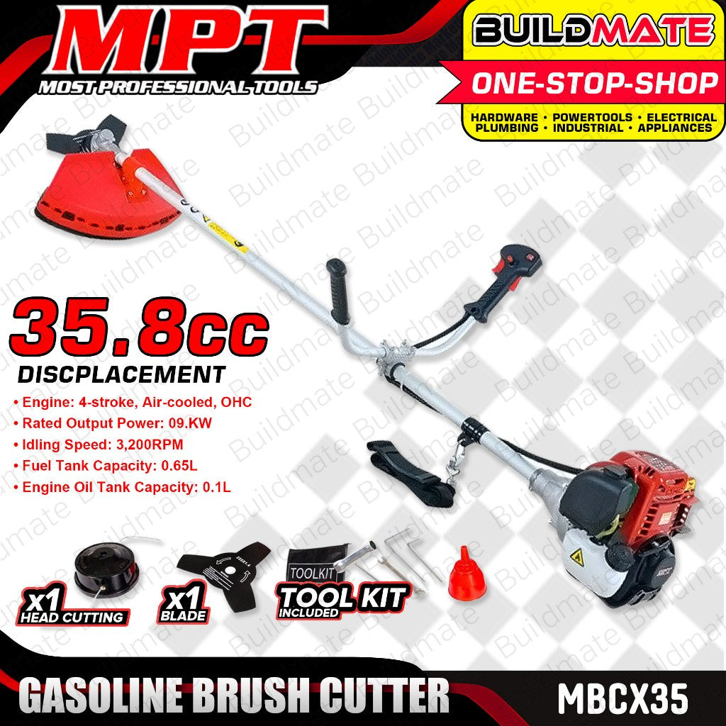 BUILDMATE MPT 1000W Gasoline Grass Brush Cutter GX35 STROKE