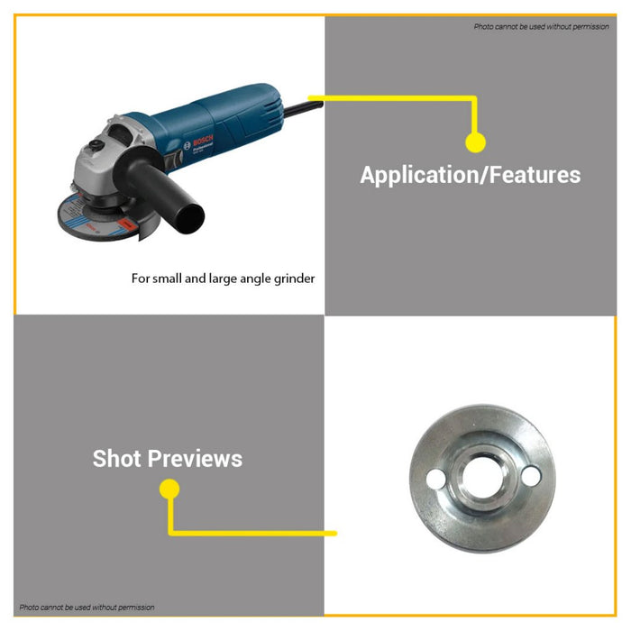 BUILDMATE Bosch Front Flange Locking Clamping Nut for Bosch 4" Inch Angle Grinders 2603340018 - BAX