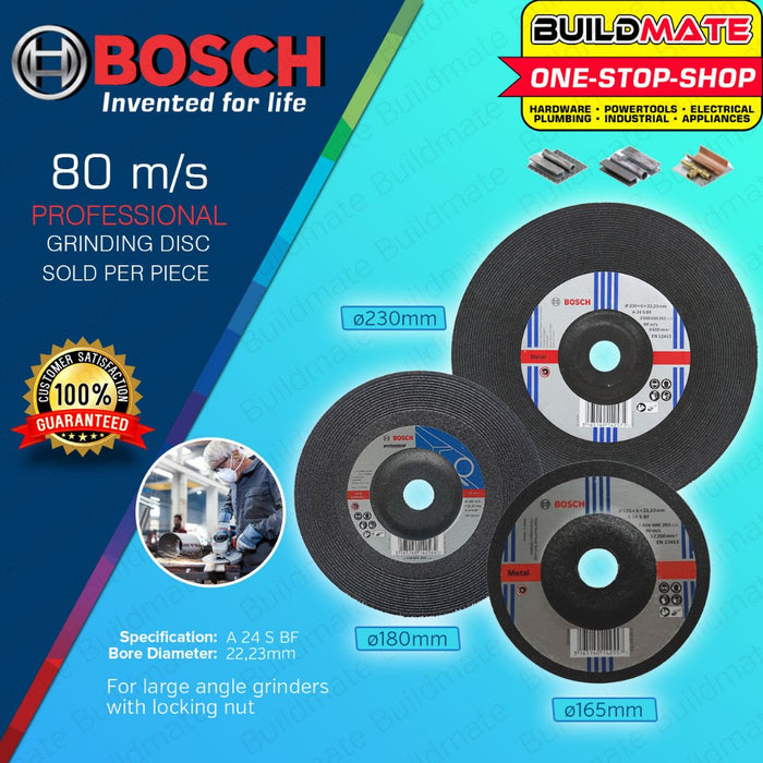 BUILDMATE Bosch Offset Grinding Disc 5" / 7" / 9" Inch Mild Steel Blade for Metal Angle Grinder BAX
